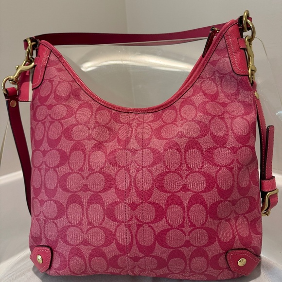 Vintage Coach Heritage Stripe Convertible Hobo 13193 - Picture 3 of 4